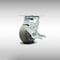 Service Caster 4 Inch SS Thermoplastic Rubber Swivel Caster with Roller Bearing and Brake SCC SCC-SS30S420-TPRRF-TLB - alternate 1